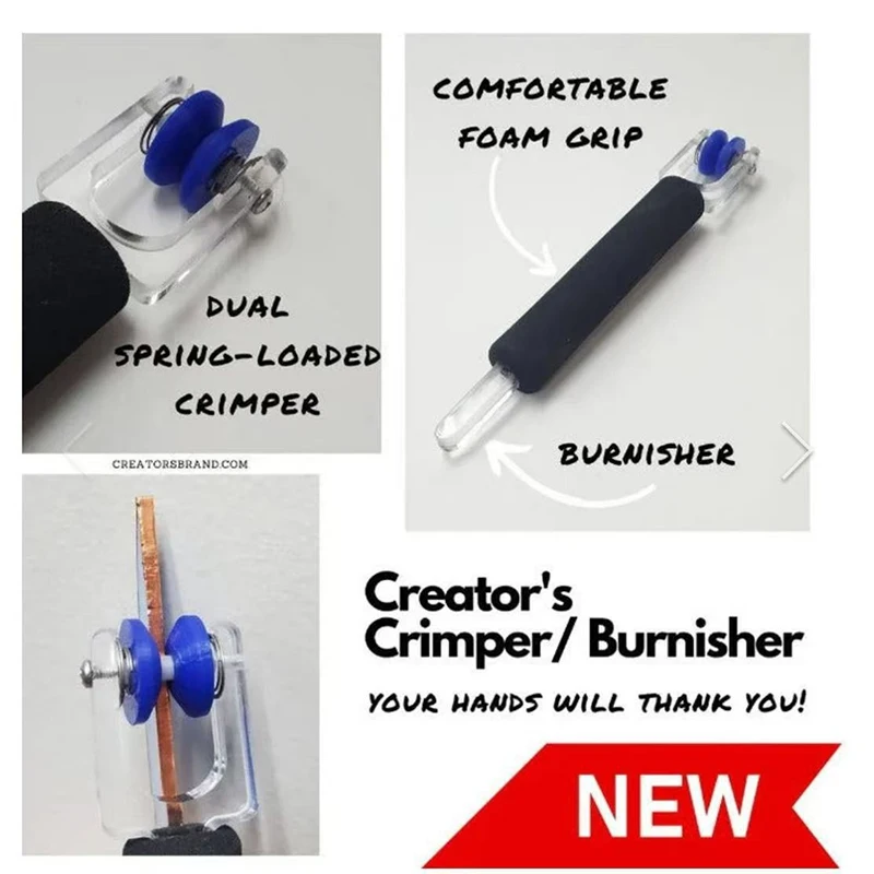Lightweight Professional Supplies For Copper Tape Wrapping Tool Stained Glass Hand Foiling Wrapper Beginners Equipment view 3