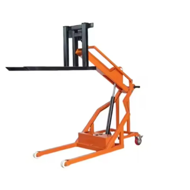 

Electric Hydraulic Forklift Oil Drum Handling Truck Crank Arm Loading and Unloading Truck Automatic Lifting Stack