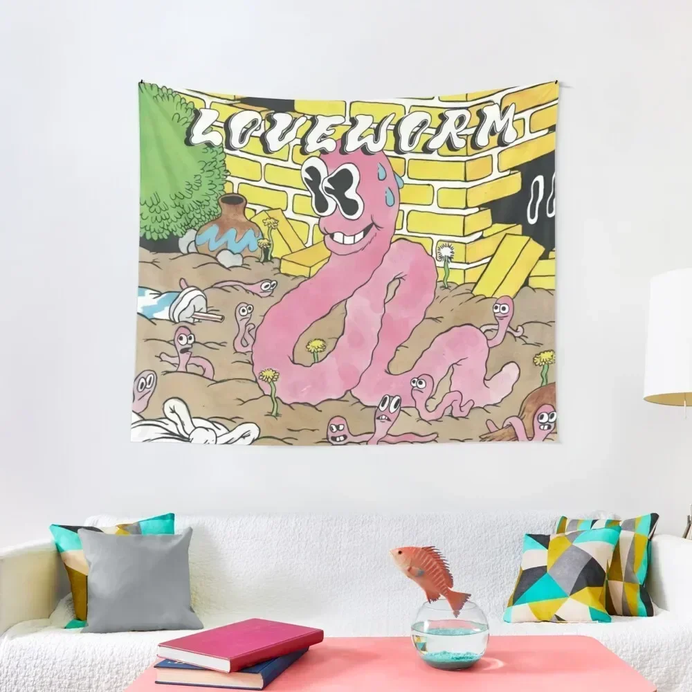 

beabadoobee - loveworm Tapestry For Bedroom Tapete For The Wall Wall Carpet Tapestry