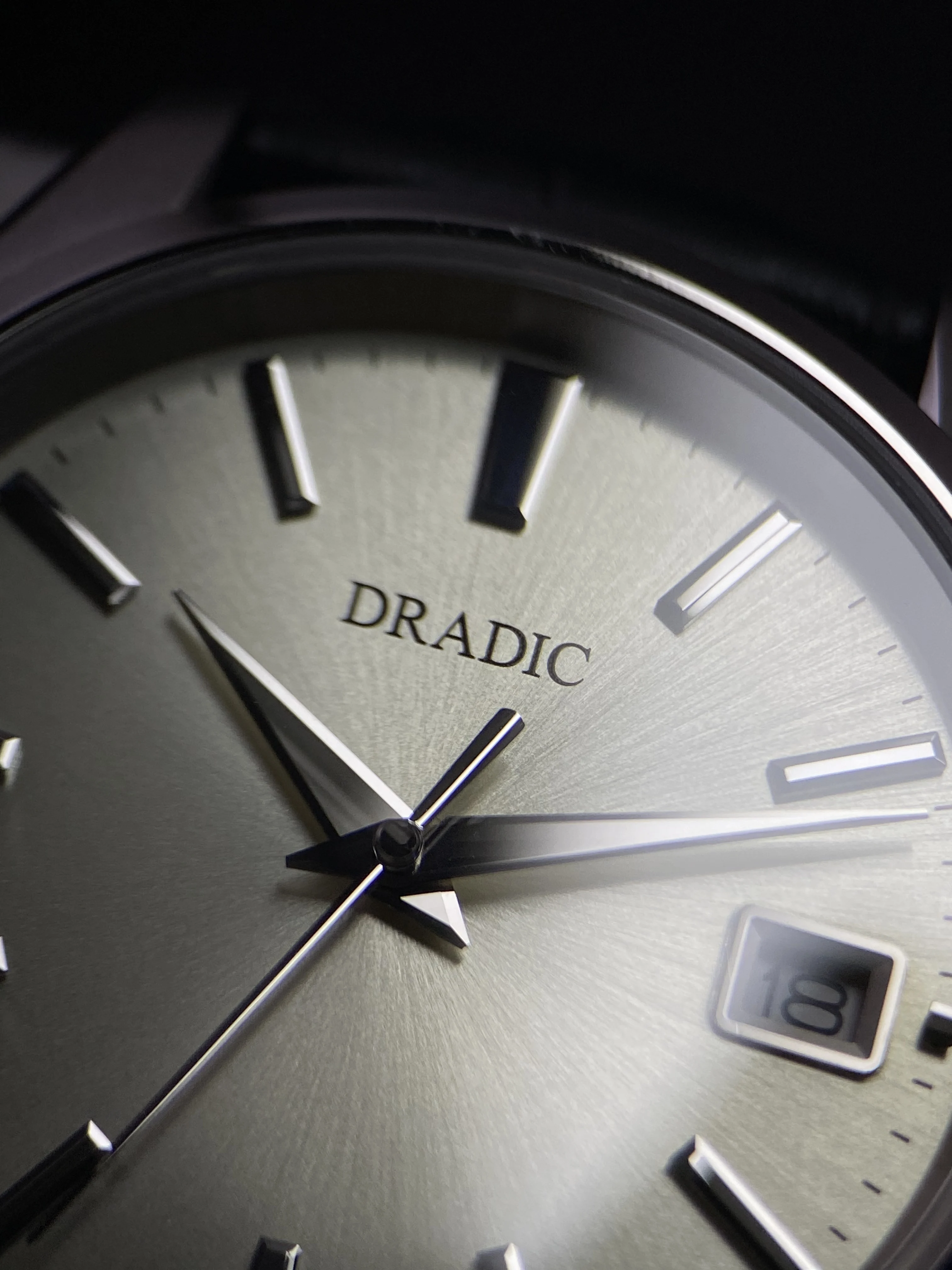 GS quartz retro watch enamel cream dial champagne metal dial scale polished fine hands 5-sided polished waterproof sapphire