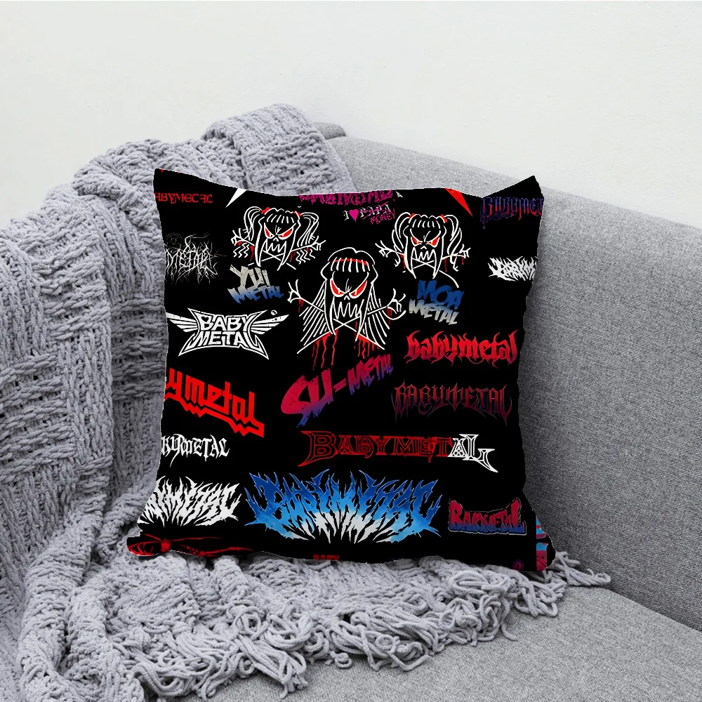 BABYMETAL Rock Band Pillow Case Soft Cushion Cases for Farmhouse Sofa Decor Home Decorations and Protector Pillow Case