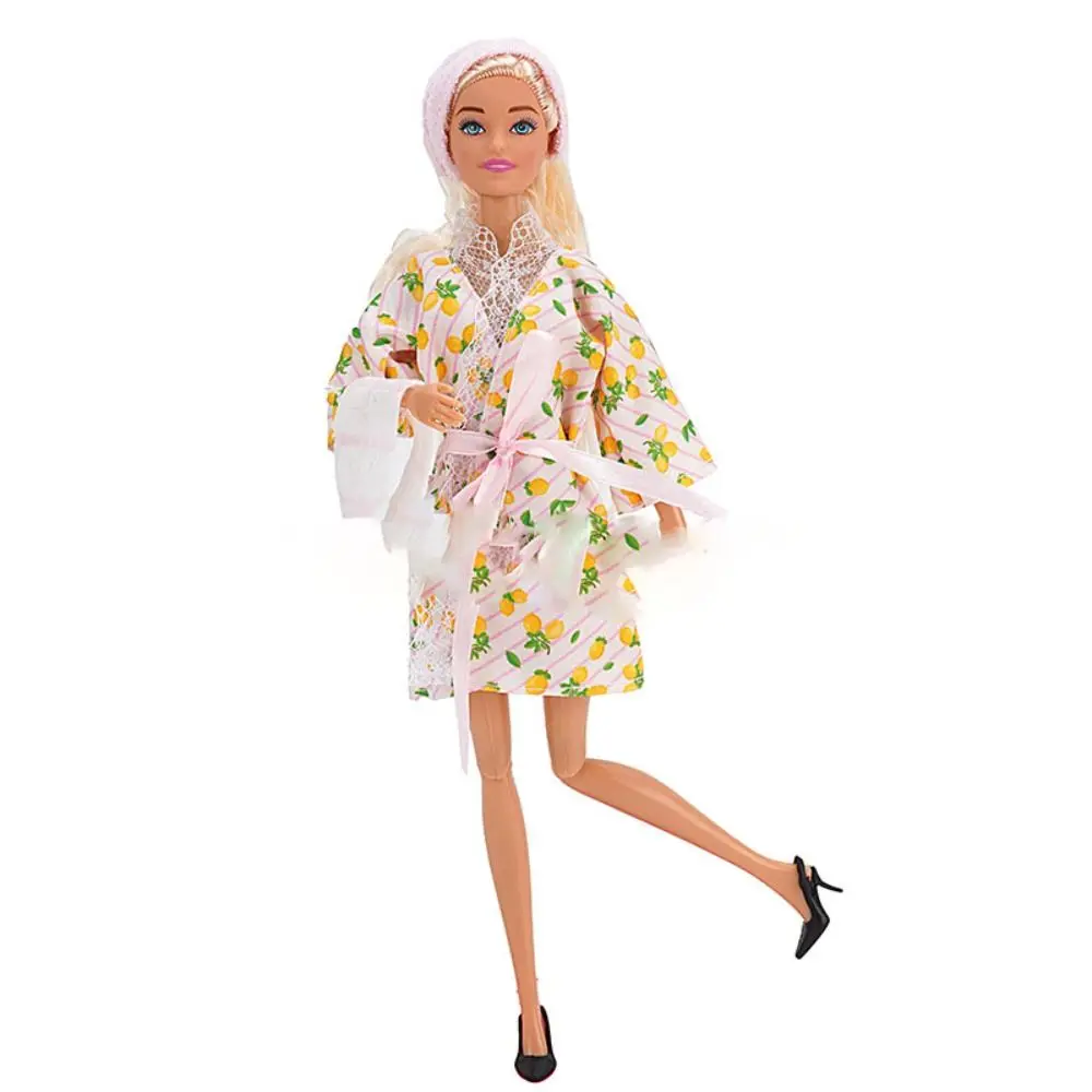 Sexy Clothes Doll Bedroom Pajamas Suit Fashion Sleep Wear Bathrobe Clothes Dolls Bathroom Accessories 30cm Doll