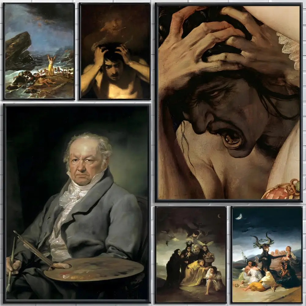 Póster G-Goya-S, pegatinas de póster de alta definición, adecuadas para dormitorio, sala de estar, decoración del hogar