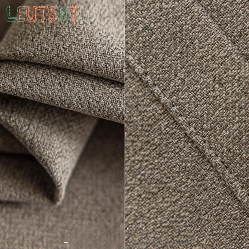 Japanese and Korean Minimalist Fashion Trend Curtains for Living Room Bedroom Dining Room Cotton and Linen High Blackout Curtain