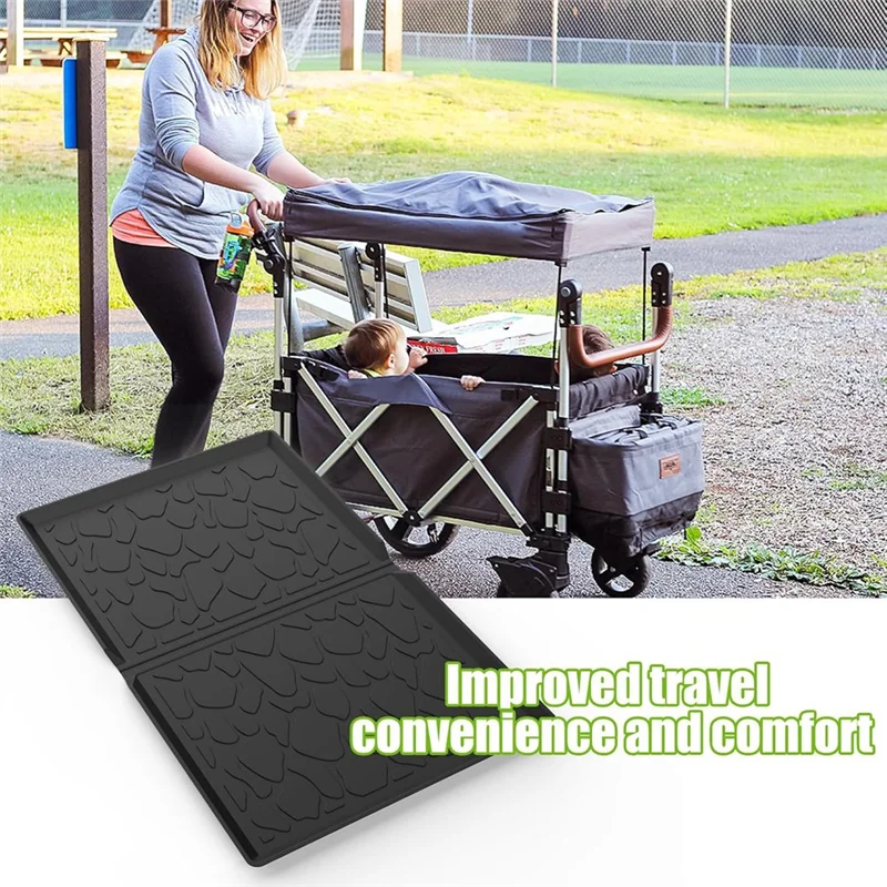 

【Flash Sale】For Wonderfold Stroller Compatible Silicone Mat, Part Of Luxe Accessories Line For Wagon W4-Sand,Dirt Protection