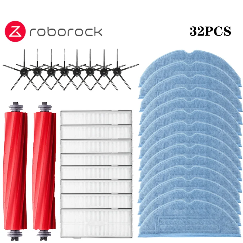 Roborock S7 S70 S7Max T7S Plus Roboterstaubsauger Zubehör Hauptbürstenabdeckung HEPA-Filter Wischpad Ersatzteile