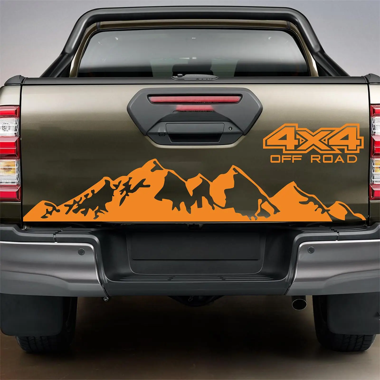 Truck Tailgate Decal Sticker 150CM 4X4 Mountains Landscape Graphic Vinyl Stripe Decoration Sticker for Pickup Off Road SUV