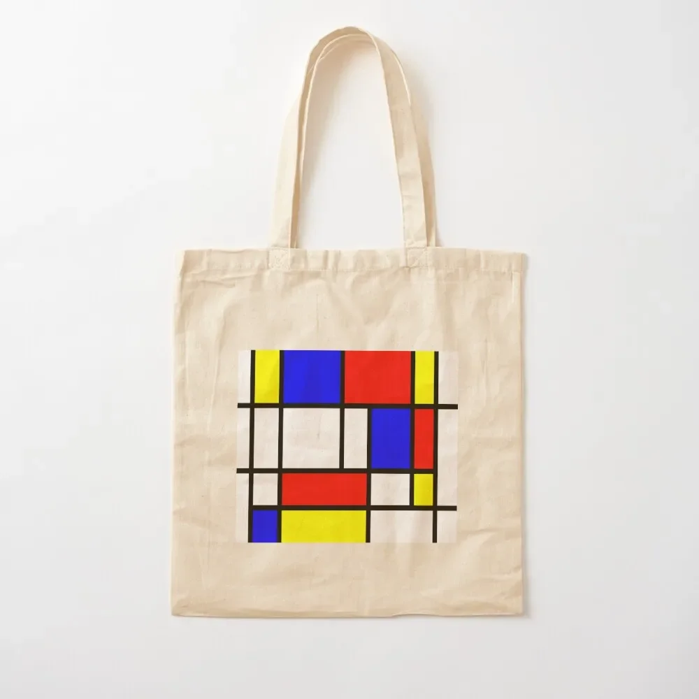 

Piet Mondrian Composition 2 Color Block with Red Yellow and Blue Tote Bag Beach bag tote bags men Tote Bag