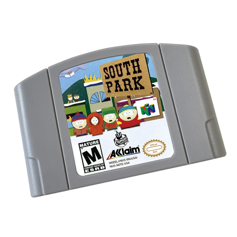 SouthPark 64 Bit  Video Game Cartridge For US And EU Version Game Console