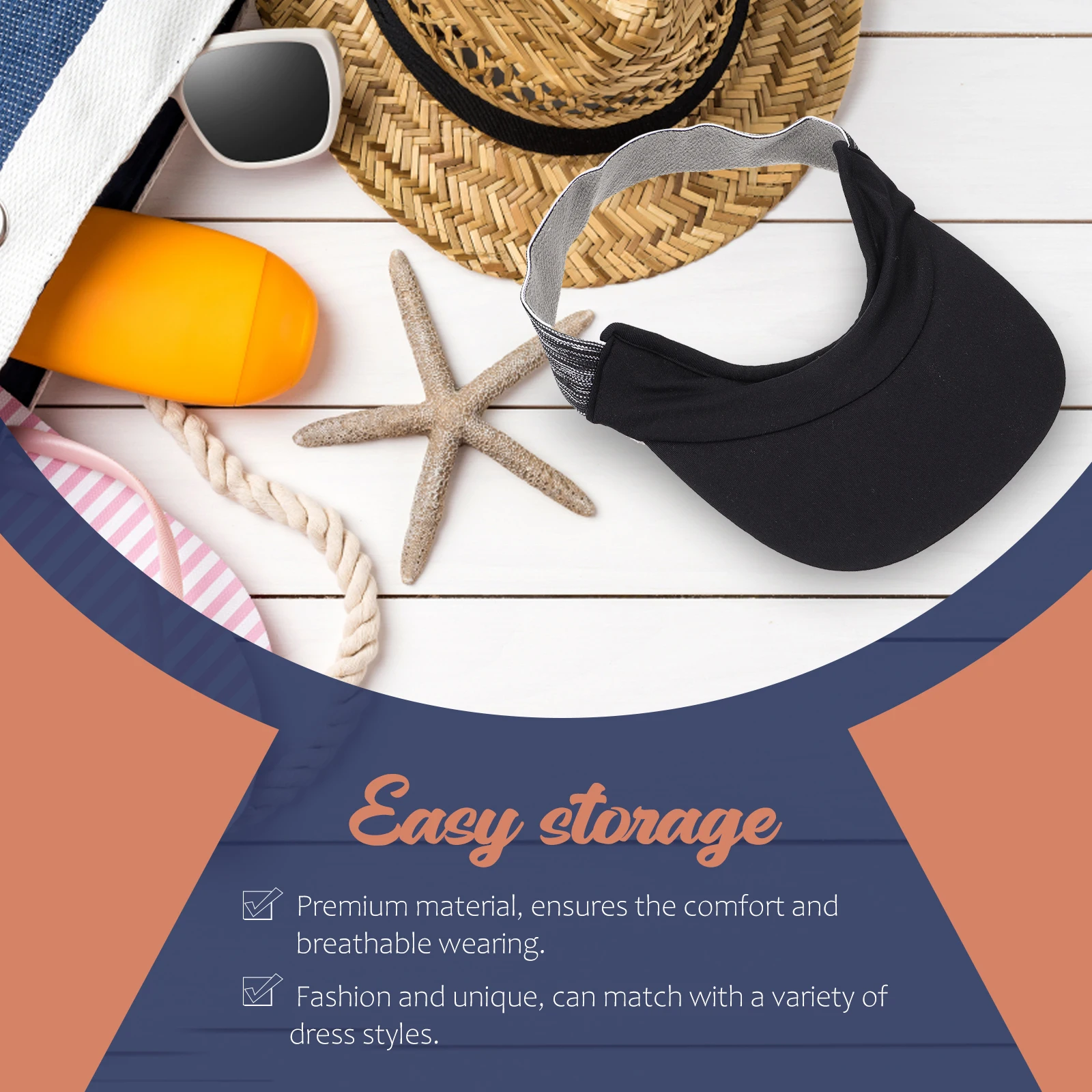 

Hats for Men Sun Outdoor Summer Sport Visor Sunhat Wide Brim Black Running and Women