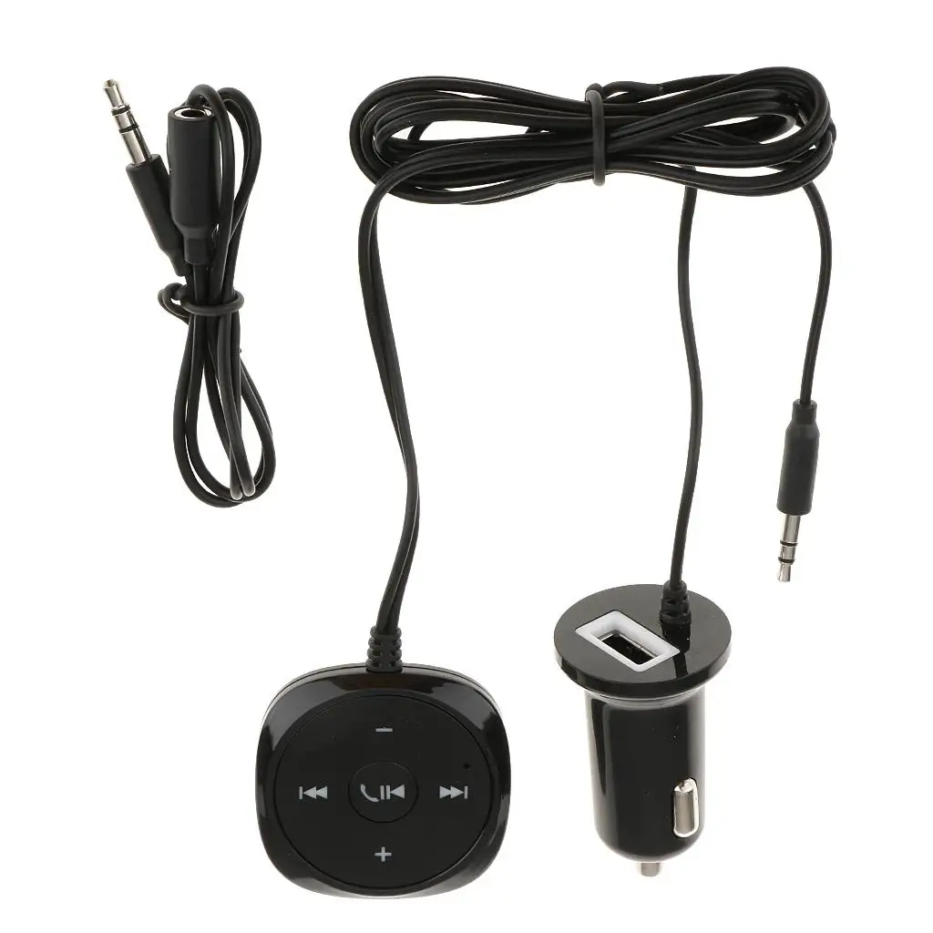 BC20 Bluetooth Handsfree Car 3.5mm AUX 5V/2.1A Device Charging Car Handsfree Interior Accessories Bluetooth Handsfree