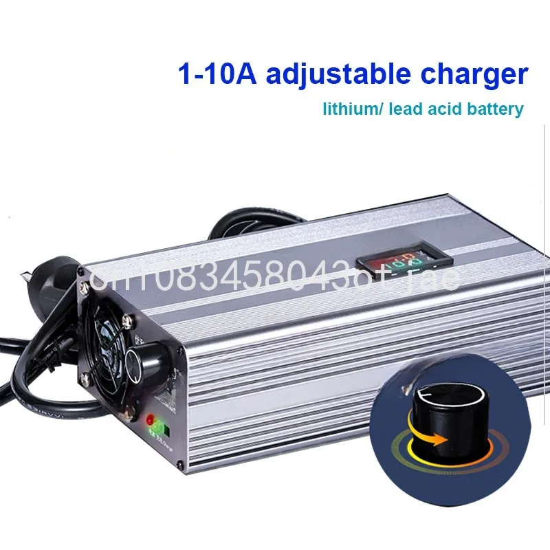 

1- 10A Adjustable Charger 54.6V 58.V 84V 73V 16S 67.2V 10A 42v 43.8V 14S 58.8V 87.6v 88.2v 5A 72V 10A 48V 5A 36V 8A Charger