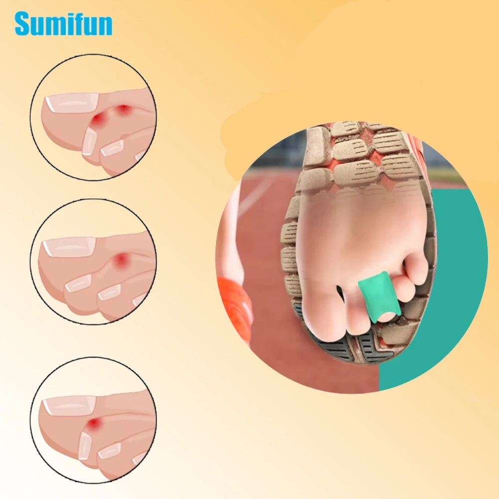 

S/M/L 2Pcs Sumifun Hammer Toe Straightener Hammertoe Corrector for Curled Crooked Bent and Claw Toes Lift Toe Tip Toe Cushion