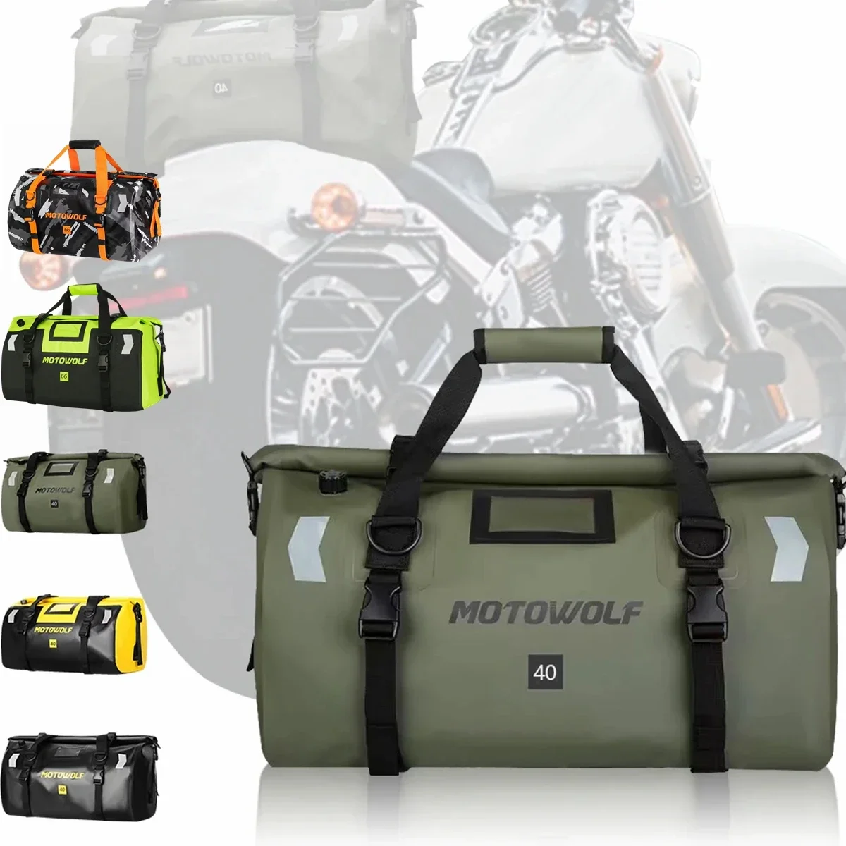 Waterproof 20L/40L/50L/66L/70L/100L Dry Storage Bag for Bicycle Mototcycle Travel, Swimming, Boating, Kayaking, Camping & Beach image 2