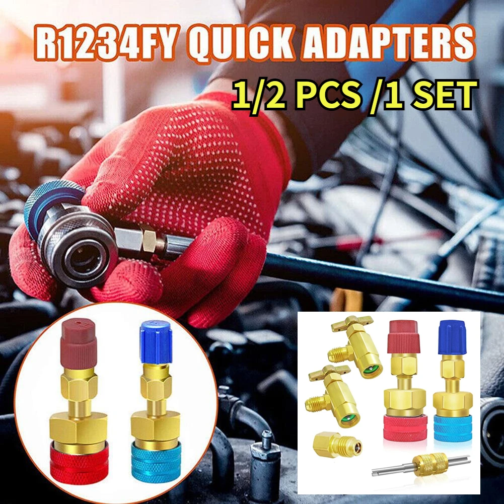 

Adapter Quick Fitting Coupler For R134A To R1234YF High Low Side Adapter Fitting Connector Car Airconditioning Fitting Car Tools