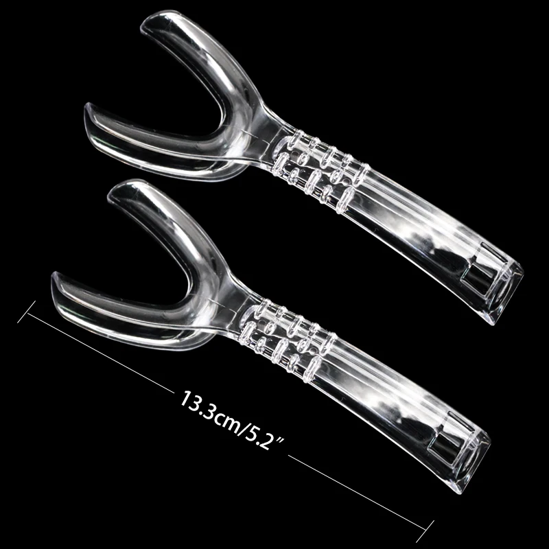 1pair Transparent mouth corner hook, plastic dental photography lip and cheek hook, side opening device, oral consumables