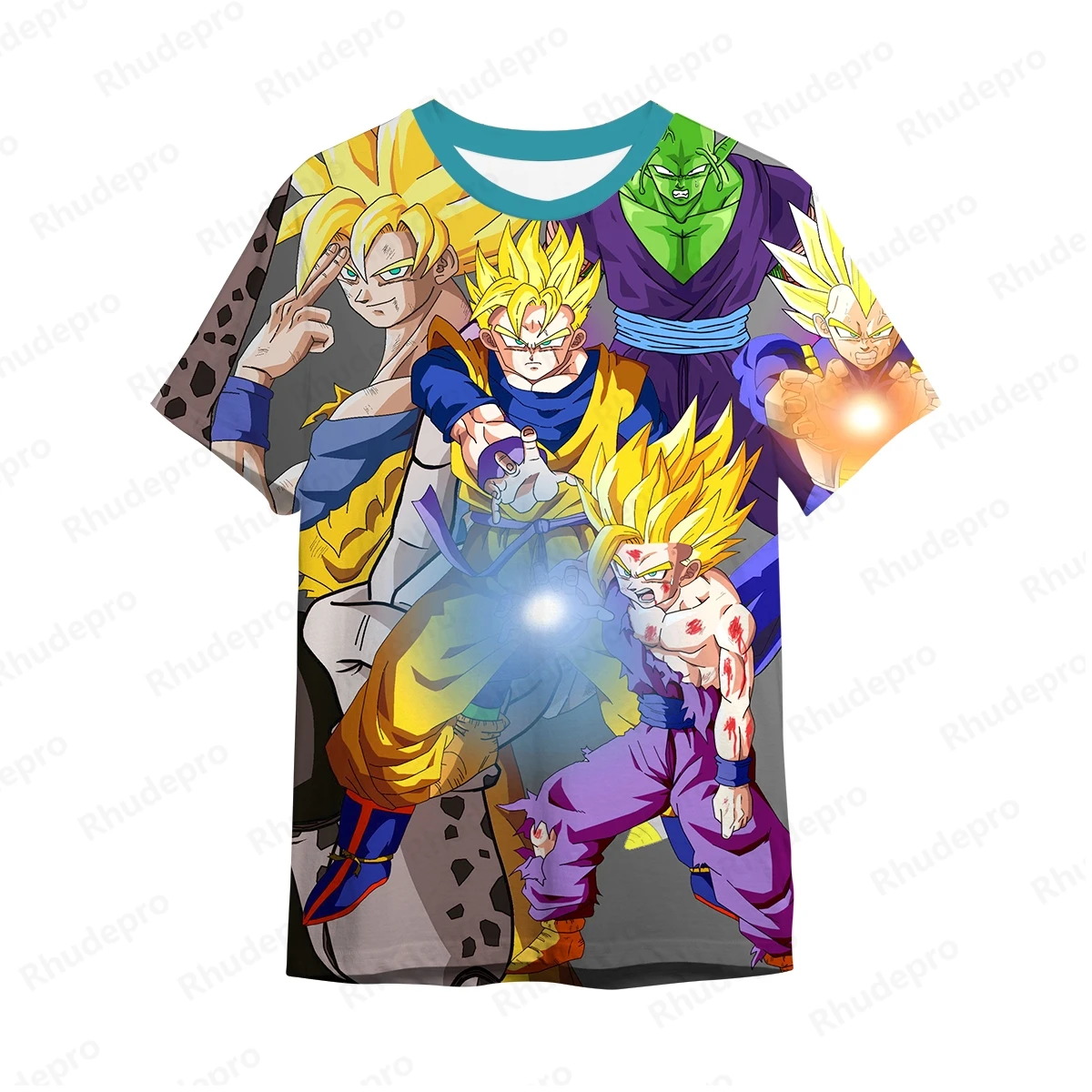 

Men's T-shirt Printed Dragon Ball Z Cosplay 2024 100-5XL Goku Anime High Quality T-shirts Fashion Oversized Short Sleeve New