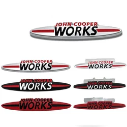 JOHN COOPER WORKS original letter car sticker for MINI JCW modified body front grille logo three-dimensional decorative decal