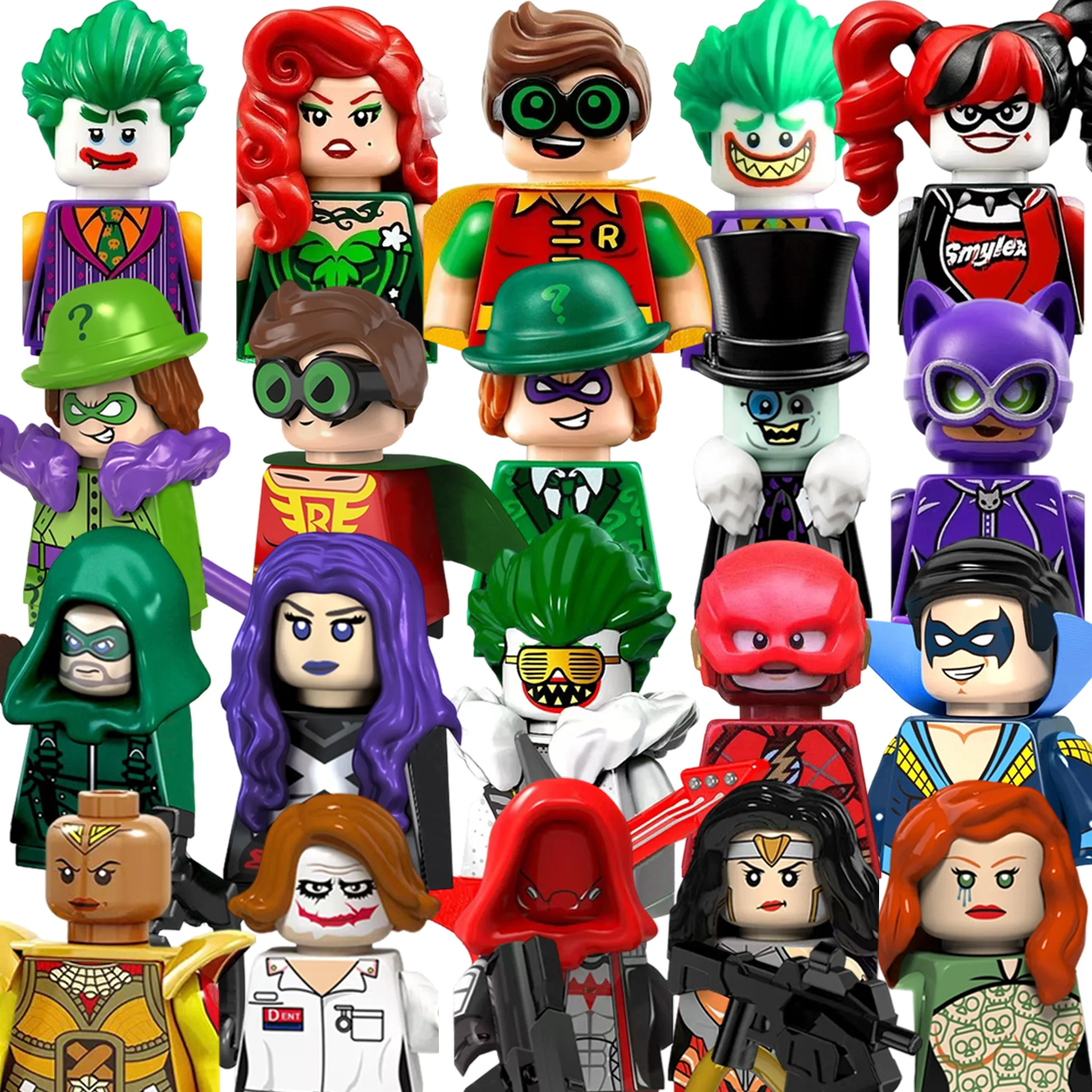 

Beast Kingdom Superhero building blocks toy MINI brick toys Joker Riddler Batman dolls toys holiday gifts