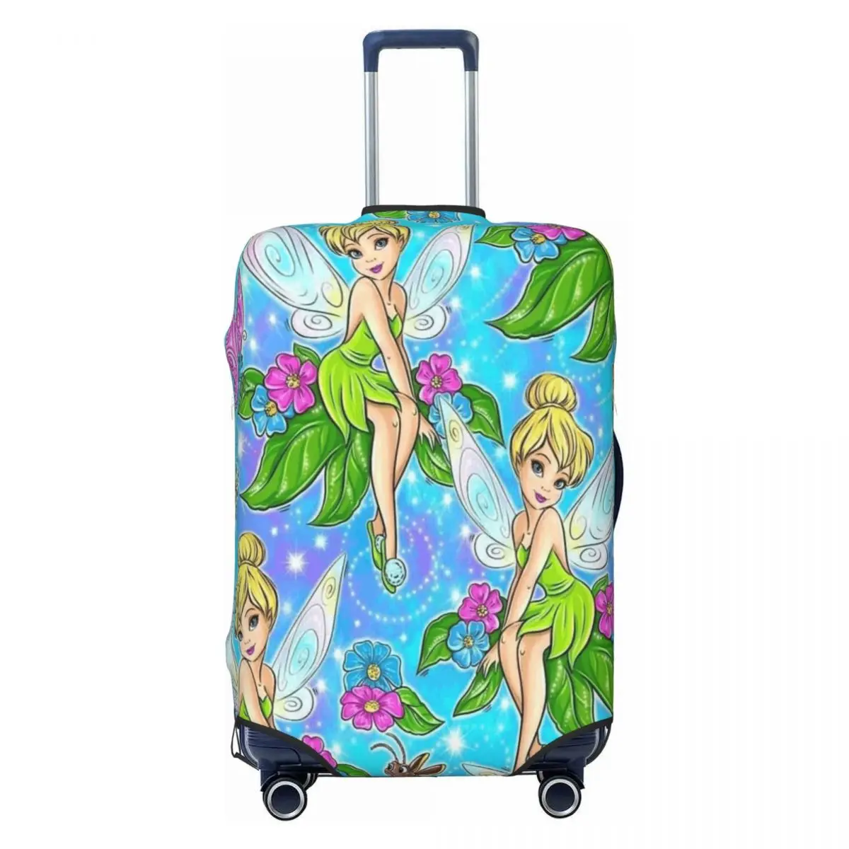 

Custom Tinker Bell Cartoon Luggage Cover Cute Suitcase Protector Covers Suit For 18-32 inch