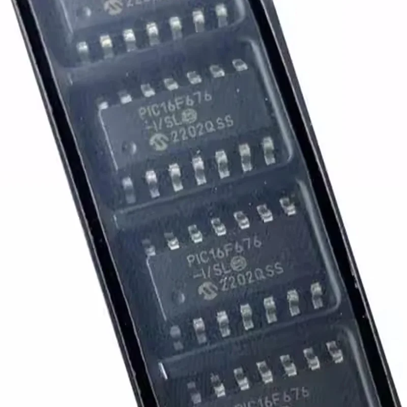 10Pcs New Original Pic16F676T-I/Sl Pic16F676 8-Bit Flash Microcontroller Sop14 Patch