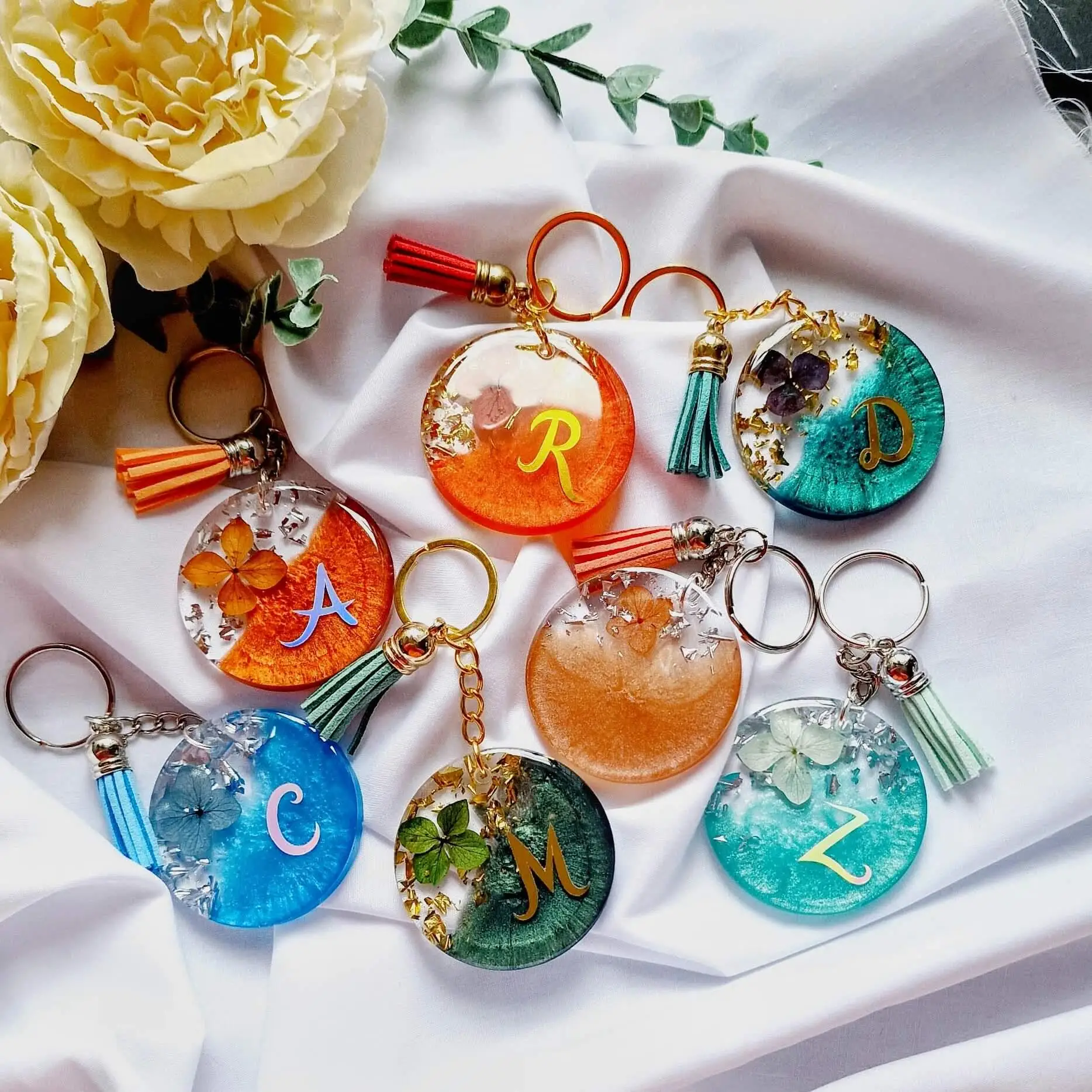 Silicone Resin Molds Set for DIY Keychain Jewelry Casting