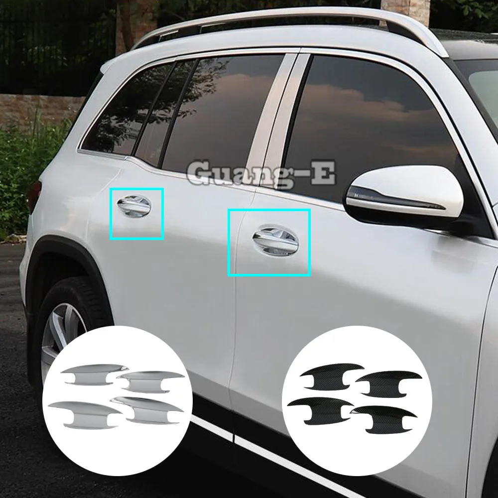 

Для Mercedes Benz A Class W177 A180 A200 A250 2019 2020 2021 2022 Автомобильный чехол Накладка ABS Подлокотник Поручень Чаша Лампа Рамка 4 шт.