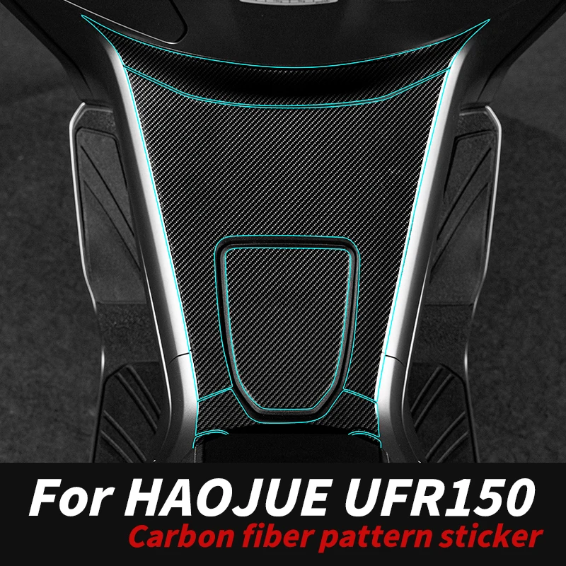 

For Haojue UFR150 Forged Carbon Fiber Decals Weatherproof -Resistant Stylish Body Protective Modification Kits
