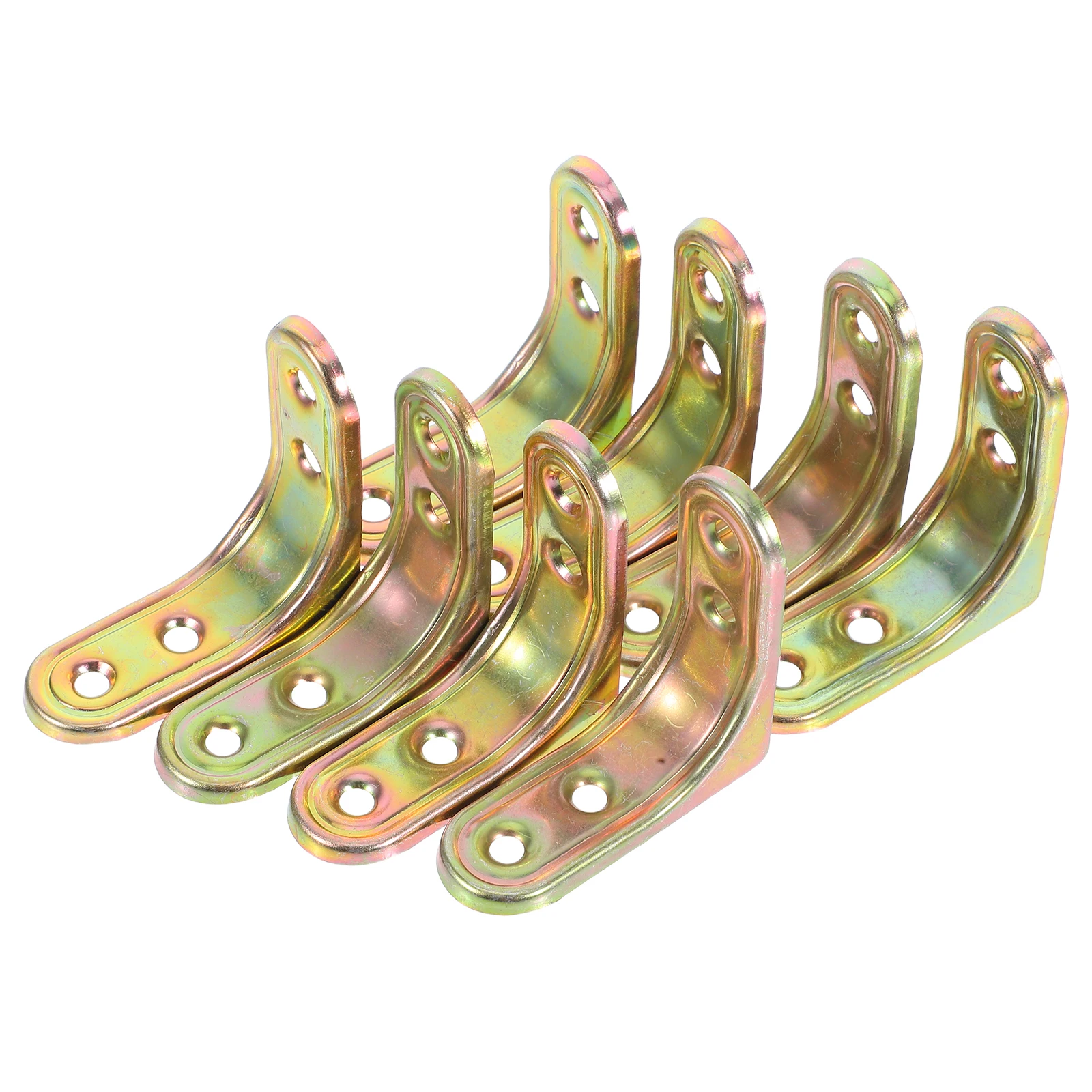

8 PCS Cabinet Hardware Bracket Iron Braces Wood Angle Corner Connectors for Chair