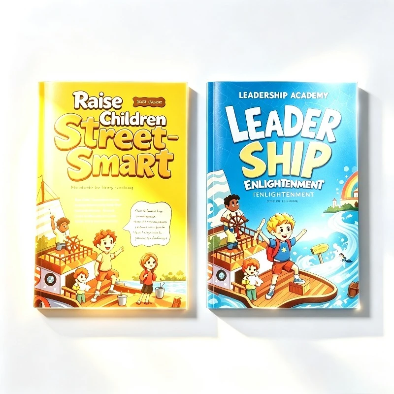 2 Books Set Raise Children Street-Smart & Leadership Enlightenment Kids Educational Book Growth Social Skills Reading Gift