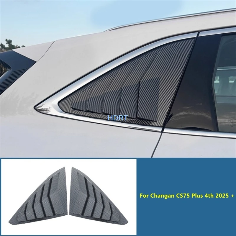 

Стайлинг автомобиля, задняя треугольная оконная жалюзи, защитная крышка, декоративные аксессуары, внешняя наклейка для Changan CS75 Plus 4th 2025 +