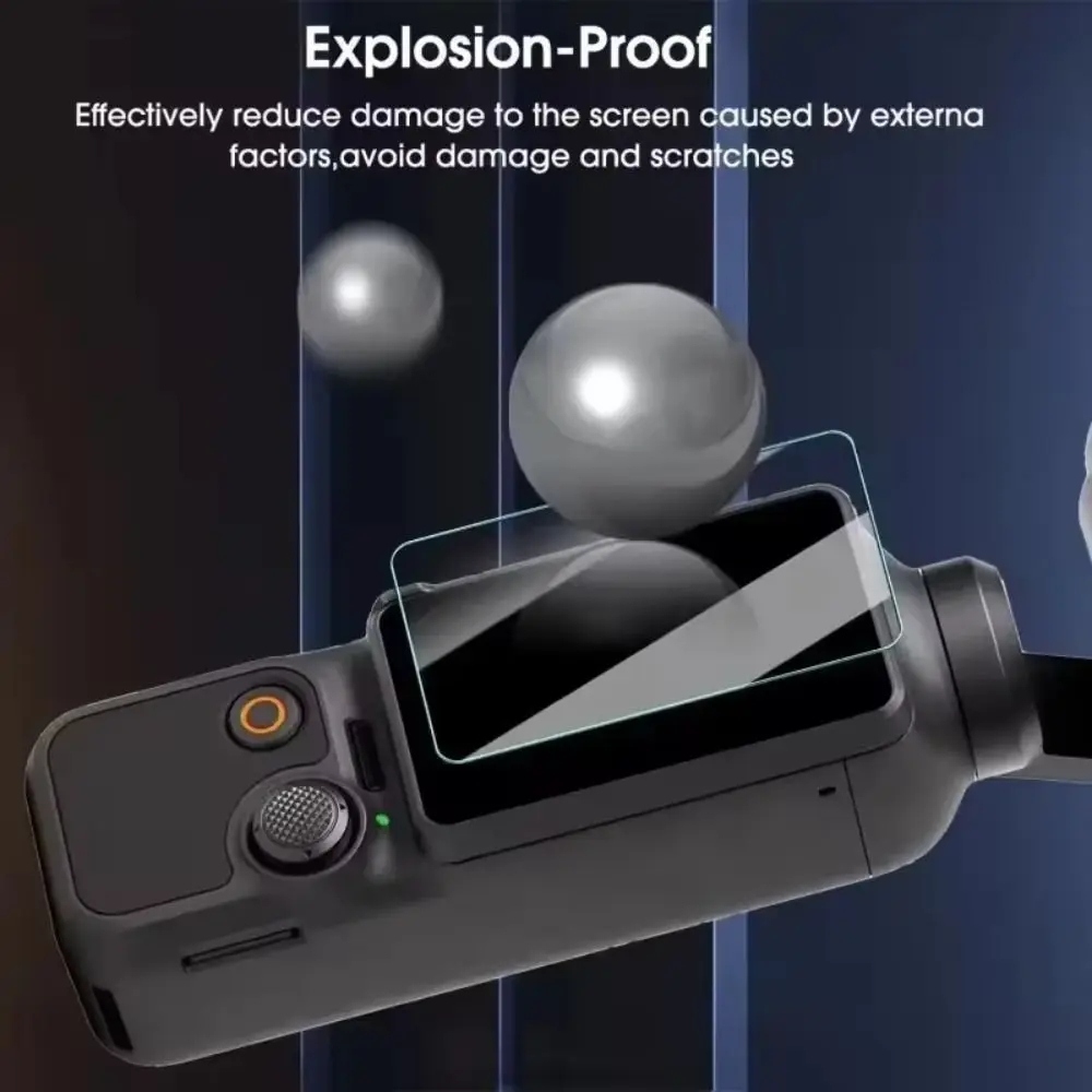Tempered Glass Screen Protector Explosion Proof HD Lens Films Anti Scratch Accessories Protective Films for DJI Osmo Pocket 4 3