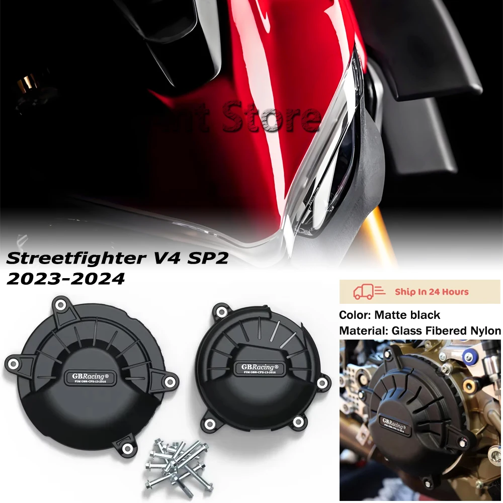 

GBRacing Engine Protective Cover Guard Protector Fall Protection Cover For Ducati Streetfighter V4 SP2 2023-2024 Motorcycle
