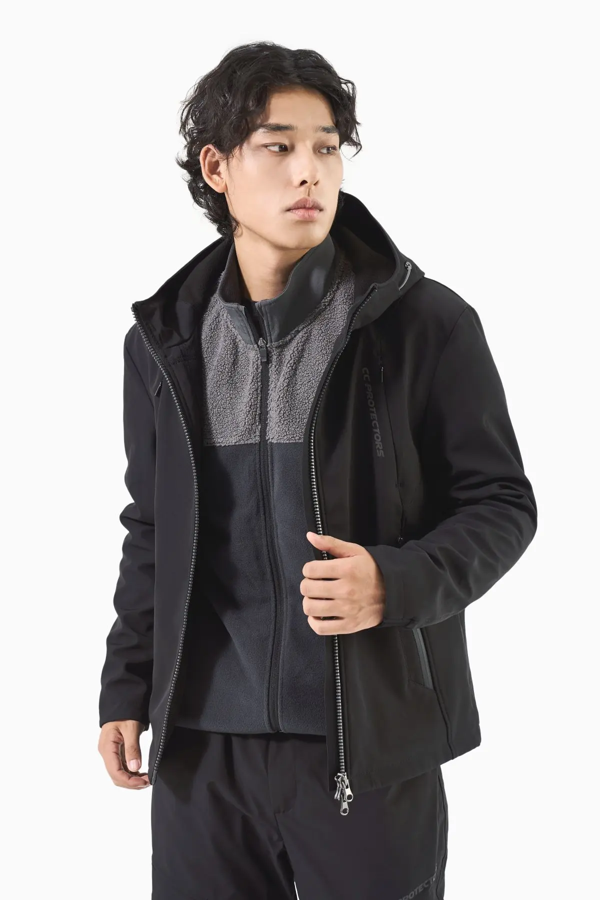 CC 3103 Phonix Motorcycle Jacket CE Level 2 EN1621-1 SAS-TEC Teflon Shoulder Elbow Fleece Liner Hooded Vented
