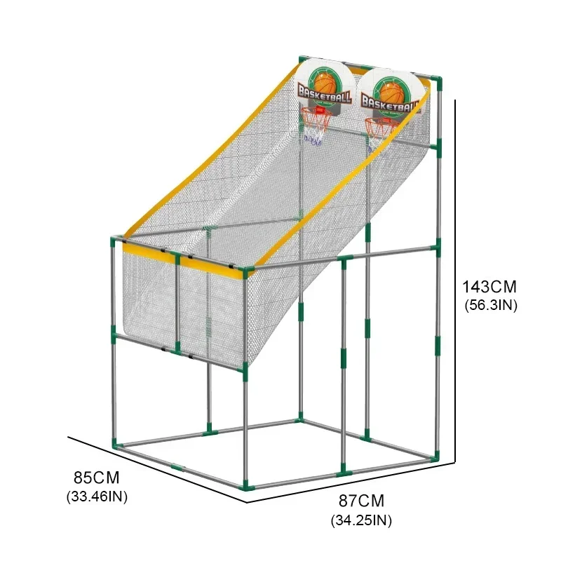 Doppel Basketball Board Schießen Maschine Einstellbare Höhe Interaktive Sport Fitness Wettbewerb Schießen Spiel Kinder Geschenk