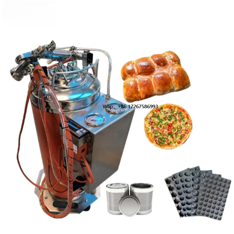 Fully Automatic Engine-Driven Handheld Cake Pizza Biscuit Bread Plate Toast Pan Oil Sprayer Commercial Use Heating Anti-oil