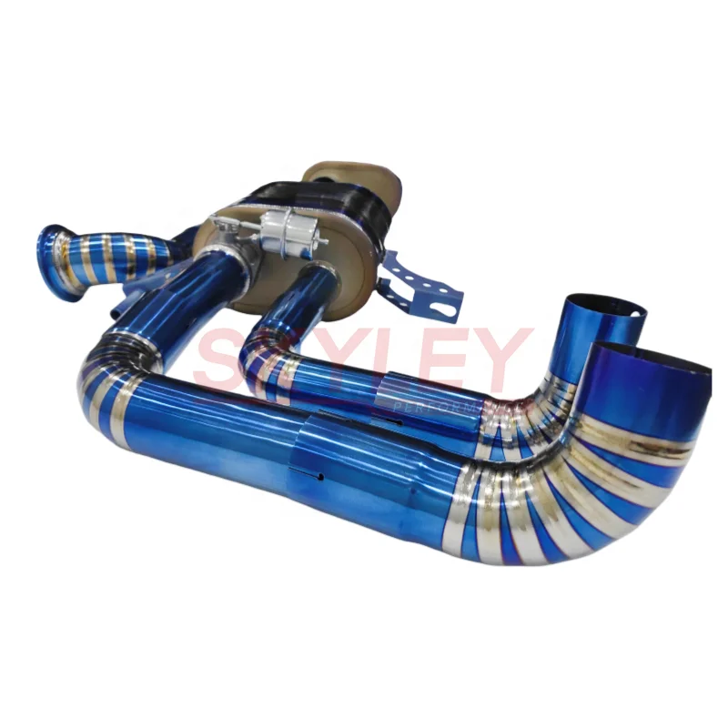 عادم SKYLEY من التيتانيوم لأودي R8 V8 4.2l/v10 5.2l 2010- كاتم صوت التحكم Valvetronic المحور الخلفي صمام عادم Catback