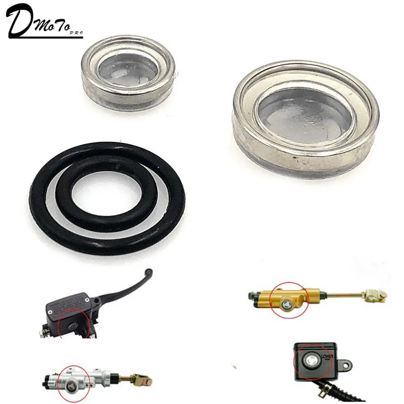 1Pcs Universal 12/18mm Motorcycle Sight Glass Oil Sight Glass With Seal For Brake Pump Brake Cylinder Motorcycle Parts