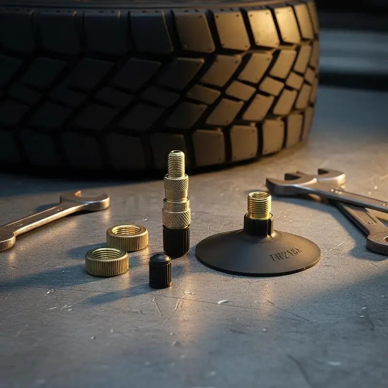 Long Lasting TR218a Inner Tube Valve Stem 1 Set Brass Made Rubber Covered for Passenger Cars Trucks