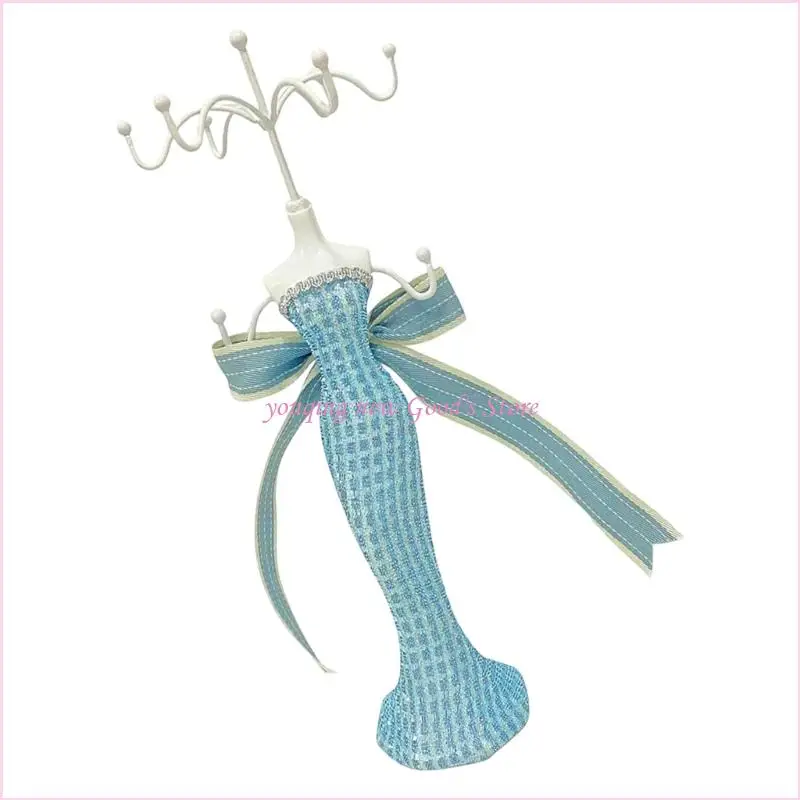 57QA Versatile Jewelry Showcase Stand With Stylish Compartments For Earrings Rings Necklaces Retail Store Display Rack