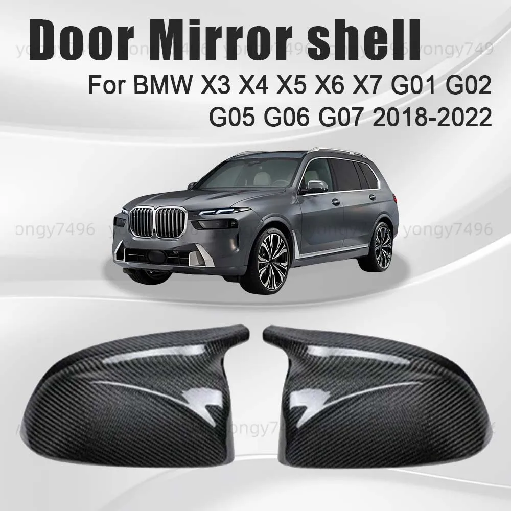 

Protective Cover Door Mirror Shell For BMW X3 X4 X5 X6 X7 G01 G02 G05 G06 G07 2018 2019 2020 2021 2022 Car Rearview Accessories