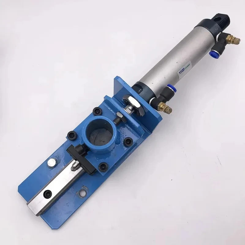 Adjustle Steel Pneumatic Cylinder Torch Holder with Turntle Clamp Slide Rail Welding Accsori