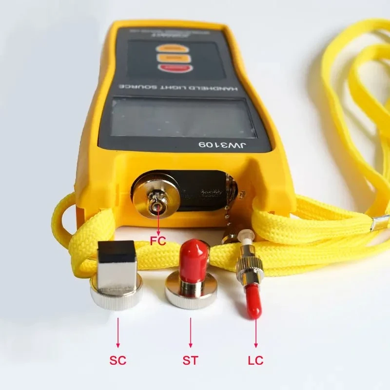 Handheld Fiber Optical Light Source, JW3109, 1310/1550nm, with FC, SC, ST, LC Connector