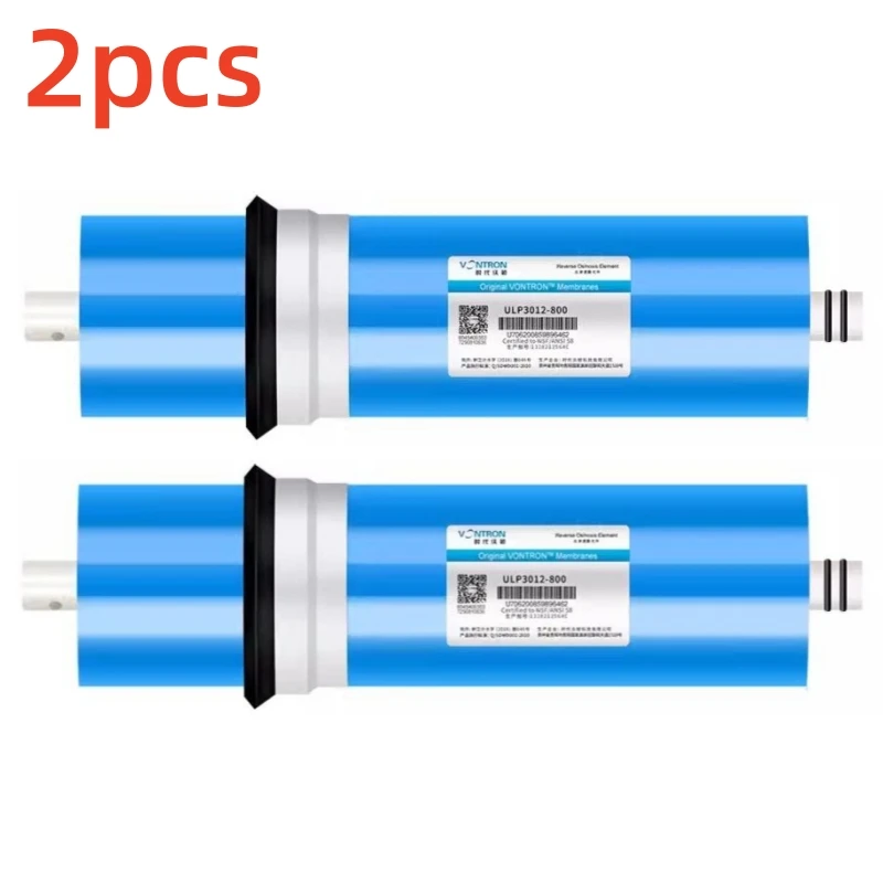 

2pcs 800 gpd Original NSF vontron reverse osmosis filter Reverse Osmosis ULP 3012-800G RO Membrane kitchen water purifier parts