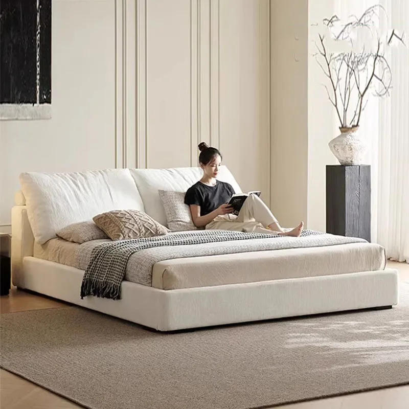 Floor Design Bed Frame Wooden Storage Safe Beauty Full Girls Double Bed Queen Modern Letto Matrimoniale Lounge Suite Furniture