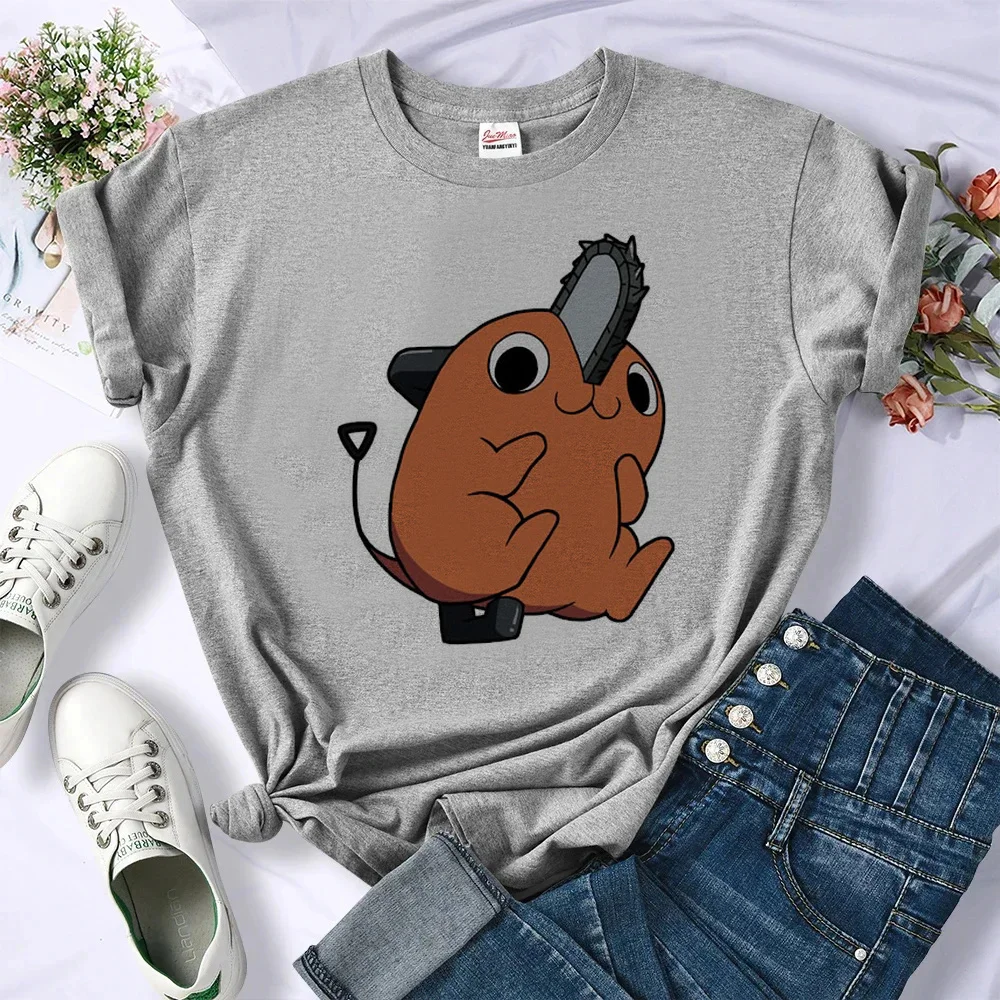 Chainsaw Man t shirt shoujo korean fashion dollette kawaii 2000s shirt anime manga grunge jojifuku party