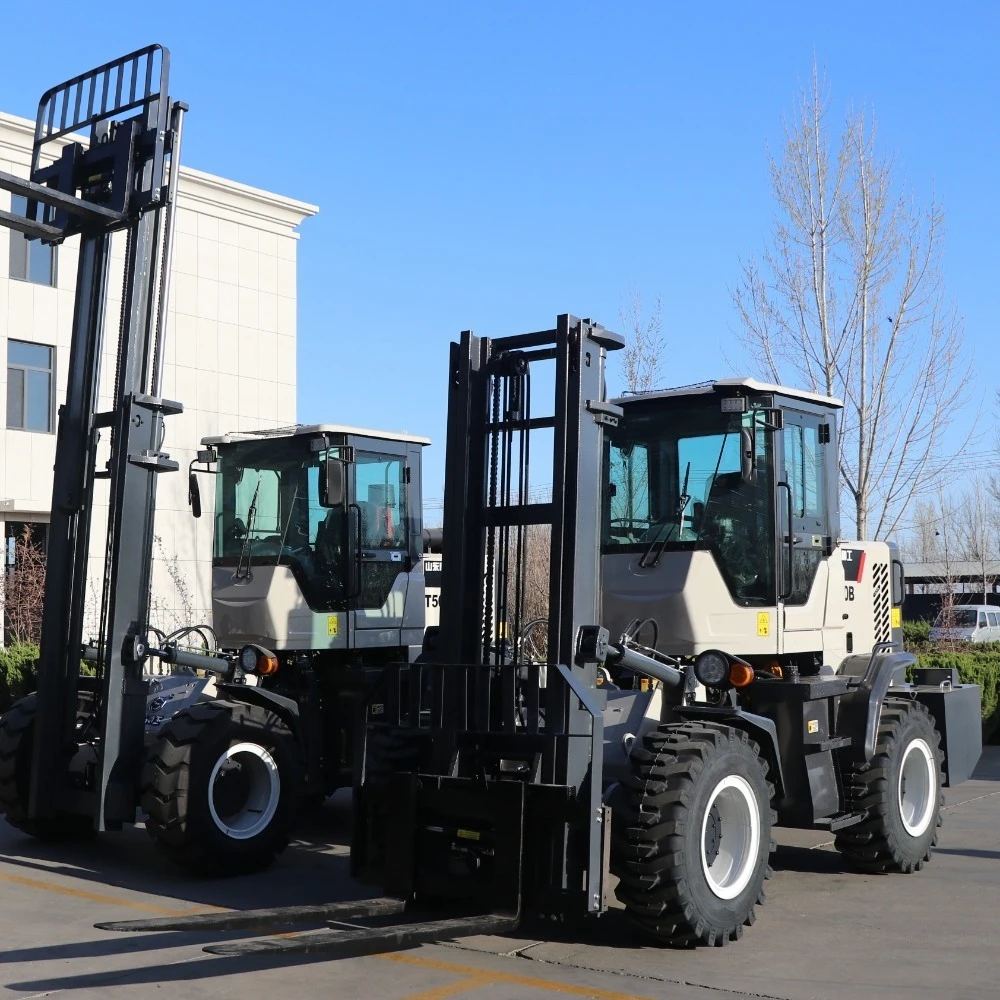 3 Ton 4WD All-Terrain Forklift Off-Road CE Certified with After-Sales Guarantee