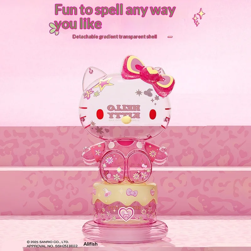 

Moonlight Society Sanrio Hello Kitty Floral Building Blocks Night Light DIY Assemble Desktop Decor Creative Birthday Gift