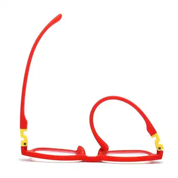 Barn Anti-blått ljus glasögon avtagbara silikon barn pojkar flickor datorglasögon ultralätta bågar ögonskydd glasögon 10 best sales Kids glasses frame - №1