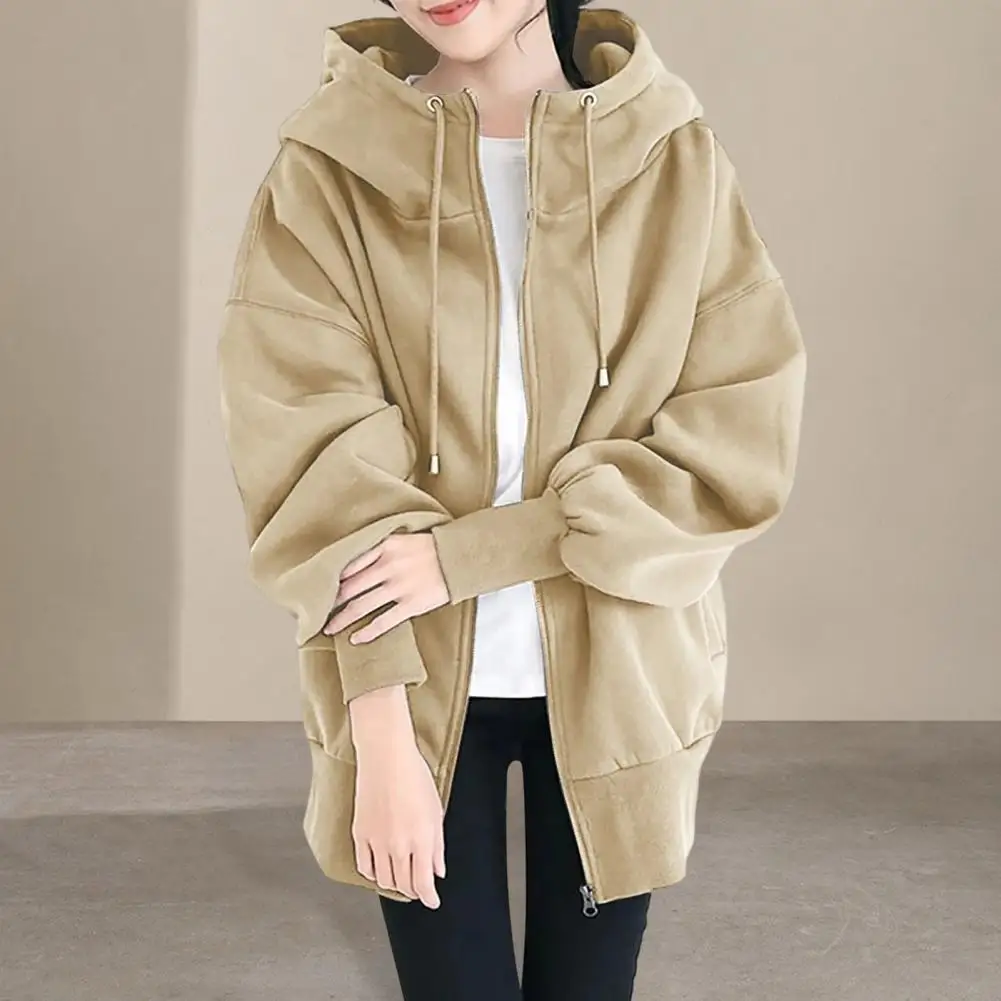 Large Size Women Hooded Trench Coat 2024 New Spring Autumn Women's Casual Windbreaker Korean Loose Female Lined Outerwear 3XL